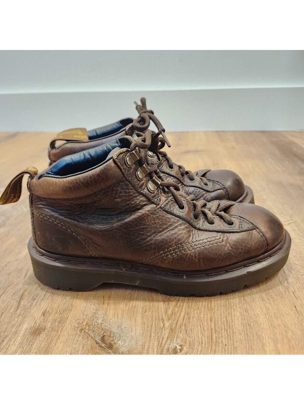 Dr Martens Air Wair 8287 AW004 Made In England Mens Sz 7 US Brown Vtg 1990s Y2K